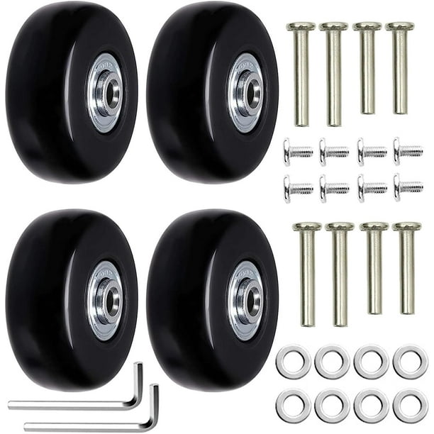 4 piezas de ruedas de repuesto para maletas ruedas de repuesto para maletas ejes y ruedas universales para equipaje ruedas de repuesto para reparacion de maletas 45 mm x 18 mm Walmart en linea