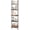 Rustic Brown, variant on Ladder Shelf, 5-Tier Wood Wall Mounted Bookshelf with Metal Frame, Vintage Open Display Organizer Rack, Leaning Storage Shelves for Living Room, Bedroom, Home Office, Black