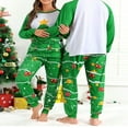 thumbnail image 3 of Christmas Family Pajamas Matching Set Christmas Tree Print Holiday Loungewear Sleepwear PJs, 3 of 7