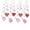Pink, variant on Coollooc 8 PCS Valentine's Day Hearts Hanging Swirl Banner Decorations, Loving Heart Foil Swirl Garland Valentines Words Card Hanging Swirls Banners for Wedding Party Decoration Supplies(Pink)