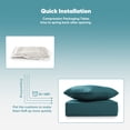 thumbnail image 5 of Patiobula 8-Piece Outdoor Deep Seat Cushion Set, 22 x 24, Water Repellent, Fade Resistant, 6-Inch Thicken Deep Seat Bottom and Back Cushion for Chair, Sofa, and Couch, Peacock Blue, 5 of 8