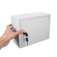 thumbnail image 5 of LOLIPPYY 2Pcs Outdoor Wall Mounted Milk Box Locking Mailbox with Key Lock White Plastic Holder, 5 of 8