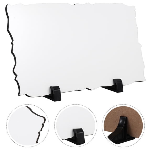 FELTECHELECTR DIY Sublimation Picture Frame with Unique Irregular Edge White Photo Board