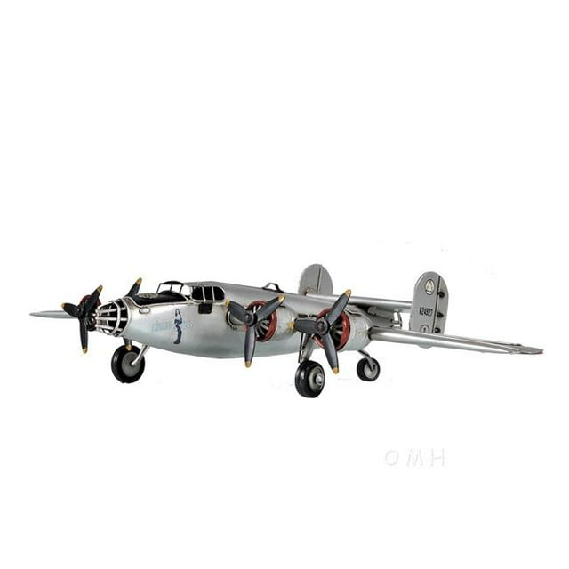 HomeRoots 401149 C1940 B-24 Liberator Bomber Sculpture
