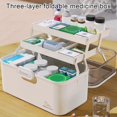 thumbnail image 2 of Transparent Medicine Container - Transparent Medicine Organizer Case with Three Layers,Lockable Medicine Organization Case Travel-Friendly for Tools, Medicine, Jewellery, 2 of 8