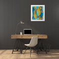 thumbnail image 3 of Saunders, Alonzo 26x30 White Modern Wood Framed Museum Art Print Titled - Colorful Cascade II, 3 of 4