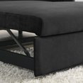 thumbnail image 6 of INCLAKE Modern Velvet Convertible Loveseat Sofa with pillows, Black, 6 of 7