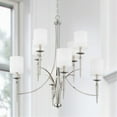 thumbnail image 4 of Capital Lighting 442681-701 Abbie 8 Light 37" Wide Pillar Candle Chandelier - Nickel, 4 of 9