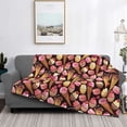 thumbnail image 2 of Yiaed Ice Cream Cake Print Blanket Throw Blanket Soft Cozy Flannel Blanket for Home Bed Sofa Couch Chair-80"x60", 2 of 6