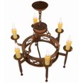 thumbnail image 4 of Meyda Tiffany 161989 Jasmine 6 Light 24" Wide Taper Candle Style Chandelier - Rust, 4 of 5