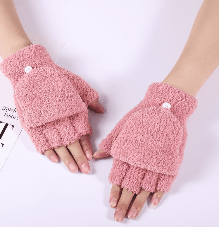 New Mens Womens Ladies Thermal Fingerless Gloves Knitted Wooly Super Soft Mitts New Mens Womens Ladies Thermal Fingerless Gloves Knitted Wooly Super Soft Mitts