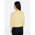 thumbnail image 4 of Time and Tru Women's Crewneck Sweater with Long Sleeves, Lightweight, Sizes XS-XXXL, 4 of 6