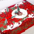 thumbnail image 4 of Mantel de Navidad Rec impreso cubierta de mesa oblonga impermeable para decoración de comedor cocina, 4 of 5