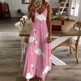 thumbnail image 3 of Flamingo Pattern Fine Art Sleeveless Dress Summer Dress Woman 2025, 3 of 7
