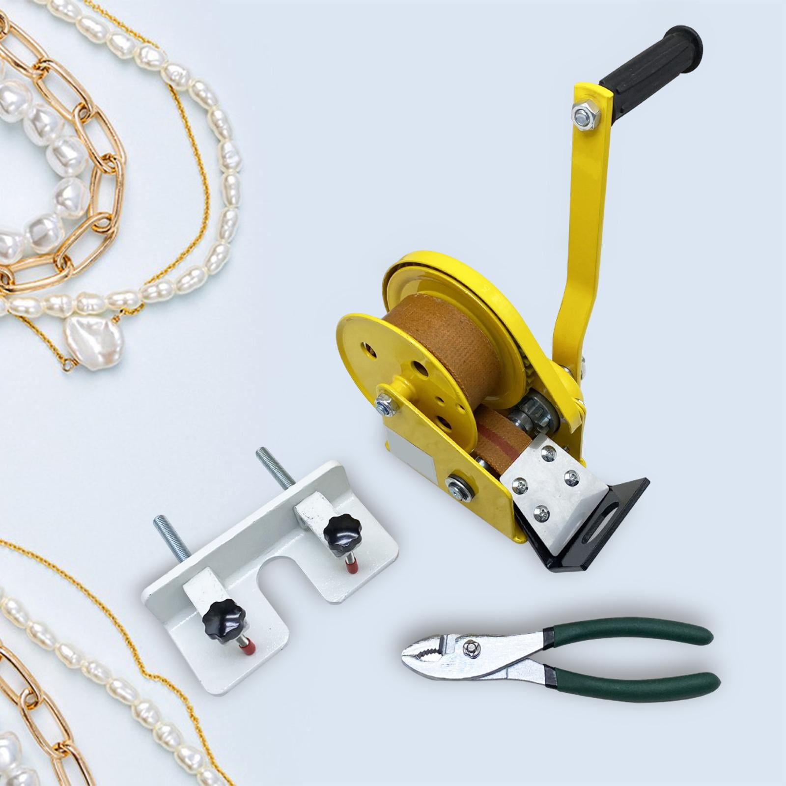 Colaxi Wire Drawing Machine Set, Jewelry Wire Drawing Tool, DIY Desktop Jewelry Making Tool for Carpenter Necklaces, Fine Wires, Repair
