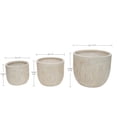 thumbnail image 6 of Olurrisa Large Outdoor Indoor Planter, 15.9"+12"+10" Dia Round Magnesium Oxide Planter Set of 3, Flower Pots with Drainage Holes, Modern Design Planter for Home Garden Patio, 6 of 7