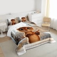 thumbnail image 3 of Castle Fairy Child Boys Girls Cute Otter Twin Comforter Sets,Cartoon Animal Bedding Set, 3 of 8