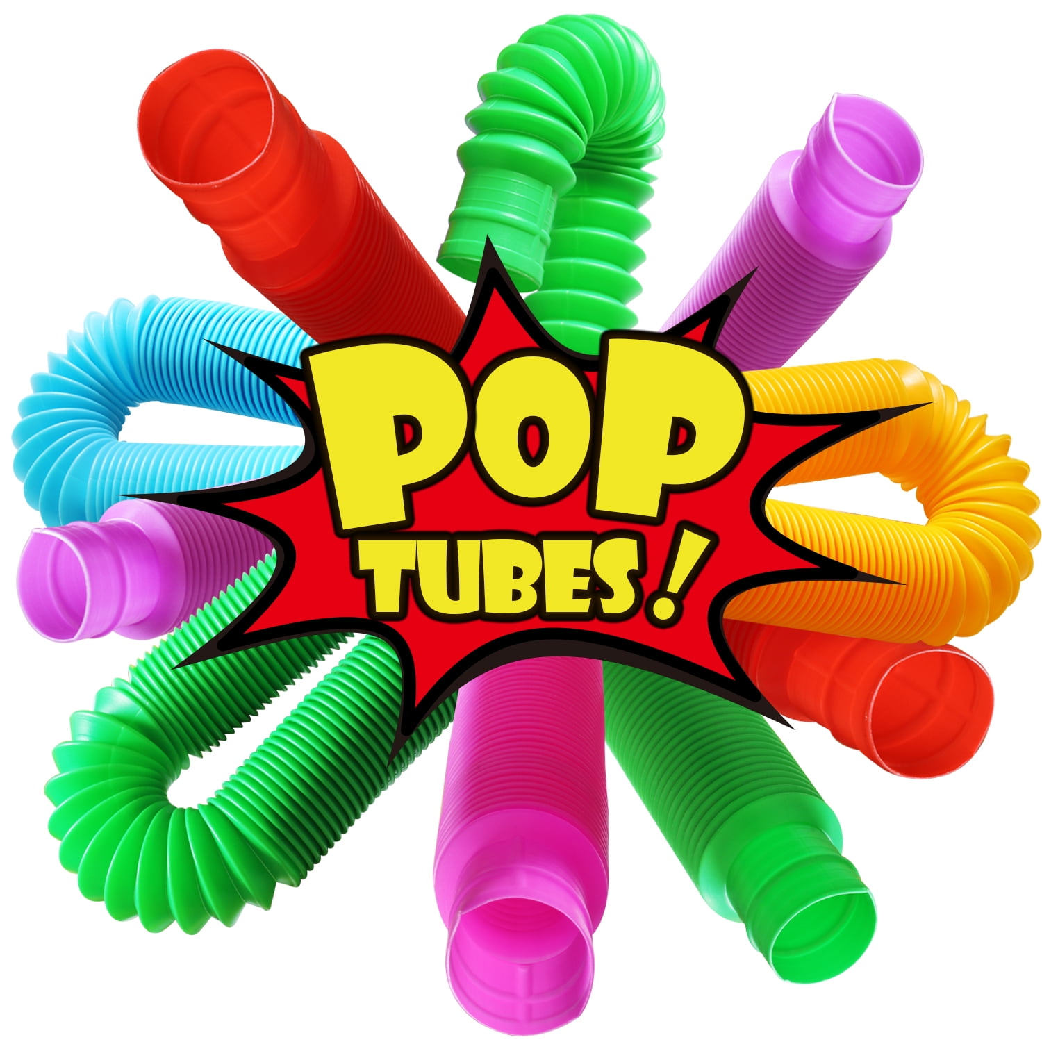 5PCS Fidget Pop Tube Toys for Kid Adults Stretch Pipe Sensory Tool Stress Relief 