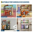 thumbnail image 7 of Kselythan Sports Equipment Organizer,Large Capacity Garage Sports Toy Organizer with Hooks and Baskets,Ball Storage Rack,Ball Storage Garage, Rolling Ball Cart with Wheels for Toy and Gear Organizer, 7 of 7