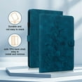 thumbnail image 4 of FJLBDE Case for Samsung Galaxy Tab A11+ Plus 11 inch 2025, Embossed Flower PU Leather Flip Wallet Folio Stand Cases Cover, Blue, 4 of 7