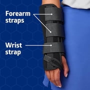 Medline Deluxe Wrist and Forearm Splints for Carpal Tunnel, Right, Size Medium, 10