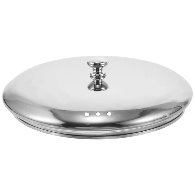 Tapa para dispensadores de bebidas: cubierta de acero inoxidable tipo domo para dispensadores de bebidas de 17 mm, tapa de repuesto para cubo de almacenamiento de tarro de cristal de boca ancha.