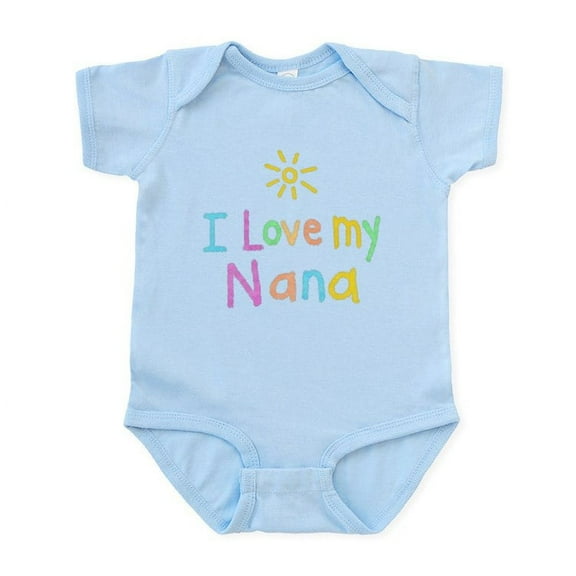 CafePress - I Love My Nana Infant Bodysuit - Baby Light Bodysuit, Size Newborn - 24 Months