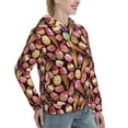 thumbnail image 6 of Wukai Ice Cream Cake Print Womens Hoodies Fleece Sweatshirts Long Sleeve Sweaters Pullover Fall Outfits Winter Clothes-XX-Large, 6 of 7