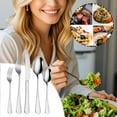 thumbnail image 4 of Mirror Finish Stainless Steel Flatware Set, Elegant Dining Utensils Collection for Everyday Meals, Dishwasher Safe Cutlery with Modern, Complete Table Setting Solution for Home Use, 4 of 5
