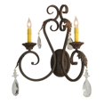 thumbnail image 1 of Meyda 149382 20 in. Josephine 2 Light with Crystals Wall Sconce, 1 of 1