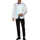 thumbnail image 2 of BLAZER DE LENTEJUELAS CHIC INSPIRADOR PARA HOMBRE, CHAQUETA DEPORTIVA BRILLANTE Y COLORIDA CON SOLAPA PICO, L BLANCO, 2 of 5