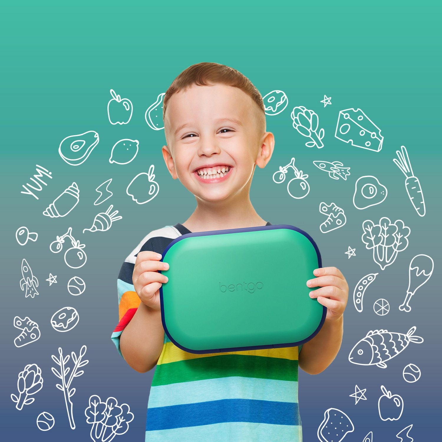 Bentgo Kids Chill - Green/Navy