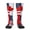 2 Black-2, variant on Women's Knee High Socks Canada Us Friendship Flag Combination Outdoor Casual Tube Socks