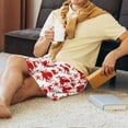 thumbnail image 4 of Mens Pajama Shorts, Octopus Sleep Shorts Men Pajama Bottoms Lounge PJ Shorts with Pockets, 4 of 6