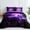 Purple, variant on Dintszyayue Purple Rose Bed in a Bag Queen Size,Bedding Set 7Pcs Soft Comforter Set Adult(90"X90")