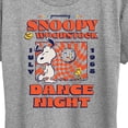 thumbnail image 3 of Peanuts - Snoopy And Woodstock Dance Night - Women's Short Sleeve Graphic T-Shirt, 3 of 6