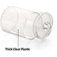 thumbnail image 2 of RUseeN 4 Pack Cotton ball Holder - Restroom Bathroom Organizers and Storage Containers, Clear Plastic Apothecary Jars with Lids for Cotton Ball, Cotton Swab, Cotton Round Pads, Floss, 2 of 7