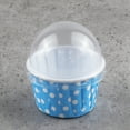 thumbnail image 2 of Recardis 100 Pcs Creative Cake Cups Medium Size Paper Ice Cream Cup Heat Resistabt Dessert Container with Lid for Yogurt Mousse (Random Color), 2 of 5