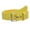 Yellow, variant on Kids or Extra Small Size Snap On Plain Leather Belt