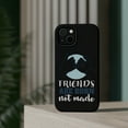 thumbnail image 4 of DistinctInk MagSafe Tough Case for Apple iPhone 13 Mini (5.4" Screen) - Friends Are Born Not Made - Shockproof Protection, 4 of 6