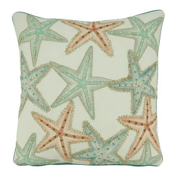 Saro Lifestyle Starfish Throw Pillow Cover