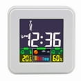 thumbnail image 1 of Matoen Touching Color LCD Display Alarm Clock for Bedside Study Intelligent Voice Controlled Desk Clock for Children Students Elderly Desk Clock, 1 of 2