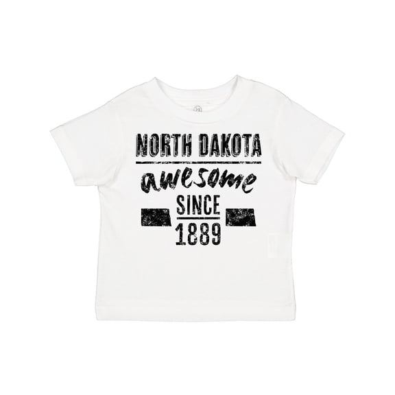 Inktastic North Dakota Awesome Since 1889 Boys or Girls Toddler T-Shirt