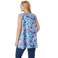 thumbnail image 3 of Woman Within Women's Plus Size High-Low Button Front Tank, 3 of 4