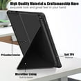 thumbnail image 4 of Allytech All-New Kindle Fire HD 10 2021 Case, Fire HD 10 Plus Case 2021, Ultra Slim Lightweight Shockproof Auto Sleep Wake Multi Angle Viewing Stand Cover for Amazon Fire HD 10 2021 11th Gen, Black, 4 of 7