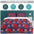 thumbnail image 3 of Duvet Cover Bedding Set Cartoon Print Soft Quilt Cover 3 Pieces, 1 Comforter Cover & 2 Pillowcases for Kids Teens Boys Girls Room Decor 102"x90", 3 of 8