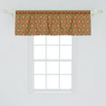 thumbnail image 2 of Ambesonne Gerber Daisy Window Valance, Irregular Order Big and Little Summer Petals, Curtain Valance for Kitchen Bedroom Decor with Rod Pocket, 54" X 18", Sea Green Vermilion, 2 of 3