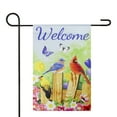 thumbnail image 3 of Welcome Birds on a Fence Outdoor Garden Flag 12.5" x 18", 3 of 8