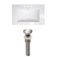 thumbnail image 1 of American Imaginations 35.5-in. W 1 Hole Ceramic Top Set In White Color - Overflow Drain Incl. AI-23917, 1 of 1