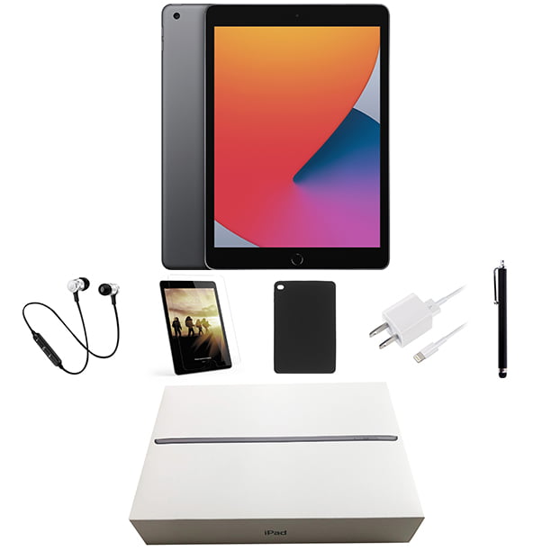 Open Box | Apple iPad 8th Generation | 10.2-inch Retina Display | 32GB |  Latest OS, Wi-Fi Only, Bundle: Case, Pre-Installed Tempered Glass,  Bluetooth 